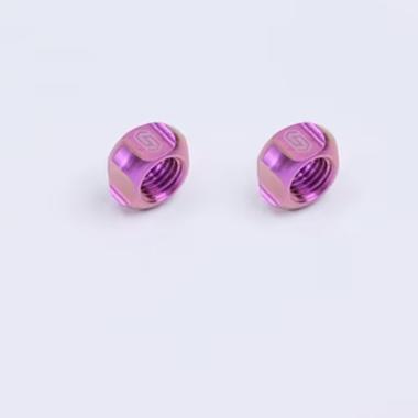 

Blue Green Gold Blue Rainbow TC4 GR5 Titanium Alloy Air Nozzle Cap Nut Fazui Road Bicycle SEKA Lightning SL8 Trek Wheel Set