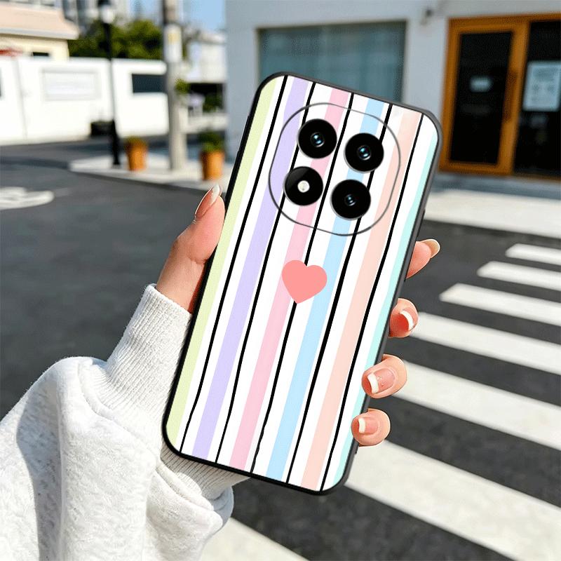 

Rainbow Gradient Love Desgin Soft Phone Case for Xiaomi Redmi Note 12 13 14 15 Pro Plus 11 12S 11S 11T 10 4G Black Cover Back Sh Redmi Note 11 Pro 5G