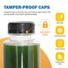 12OZ Juice Bottles with Caps Bulk, Empty Plastic Bottles with Tamper Evident Lids for Juicing,Protein Drinks and Beverage Drink