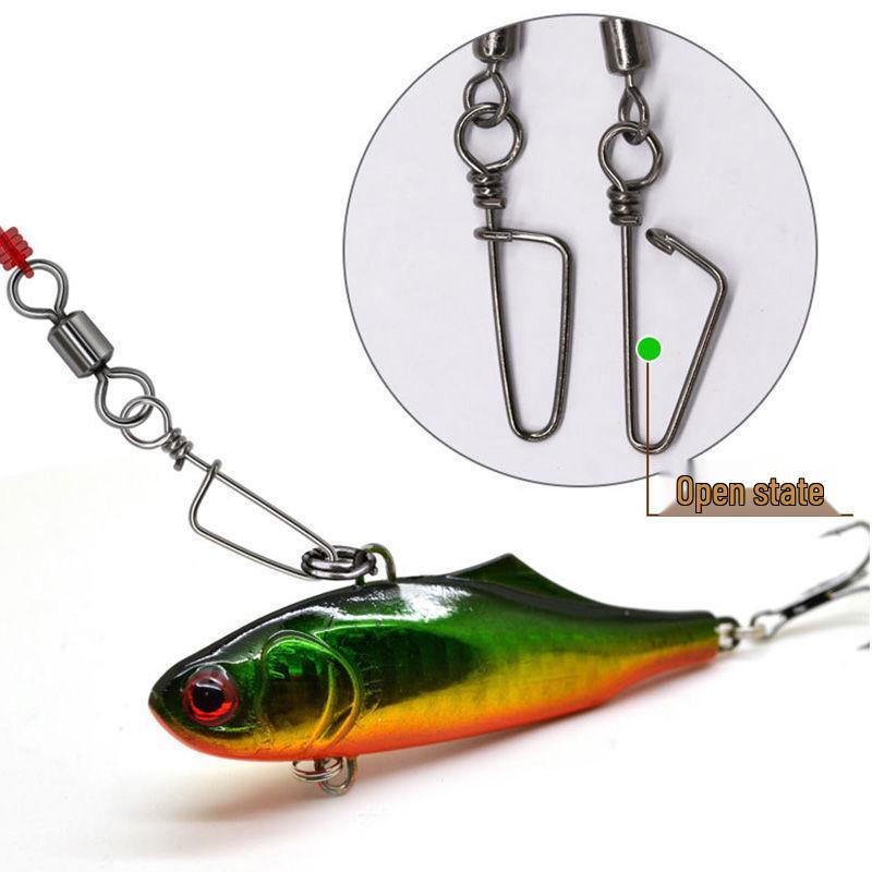 American Swivel Snap Fishing Lure Connector - Figure-Eight Loop Quick Swivel Accessories