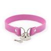 High Quality Role Play Metal Heart Lock Bondage Choker Collar For Women Girls Necklace Metal Leather Goth Anime Cosplay Gift
