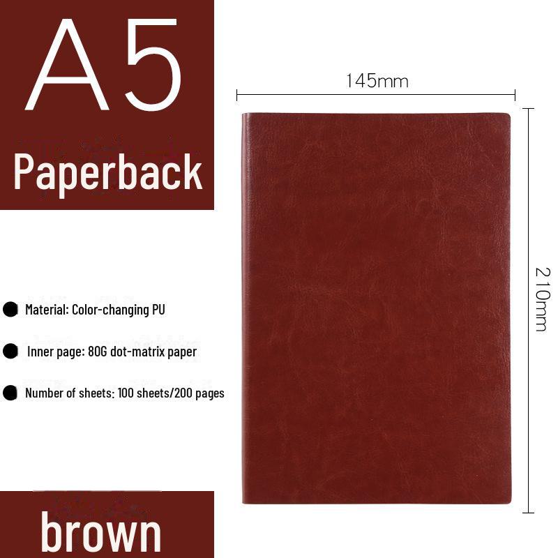 "Custom Logo A5 Business Notebook Set with Soft Cover and B5 Notepad Gift Box"