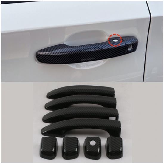 ABS Fiber Door Handle Lid Smart Keyhole Cover Trim For 2018- Honda Accord