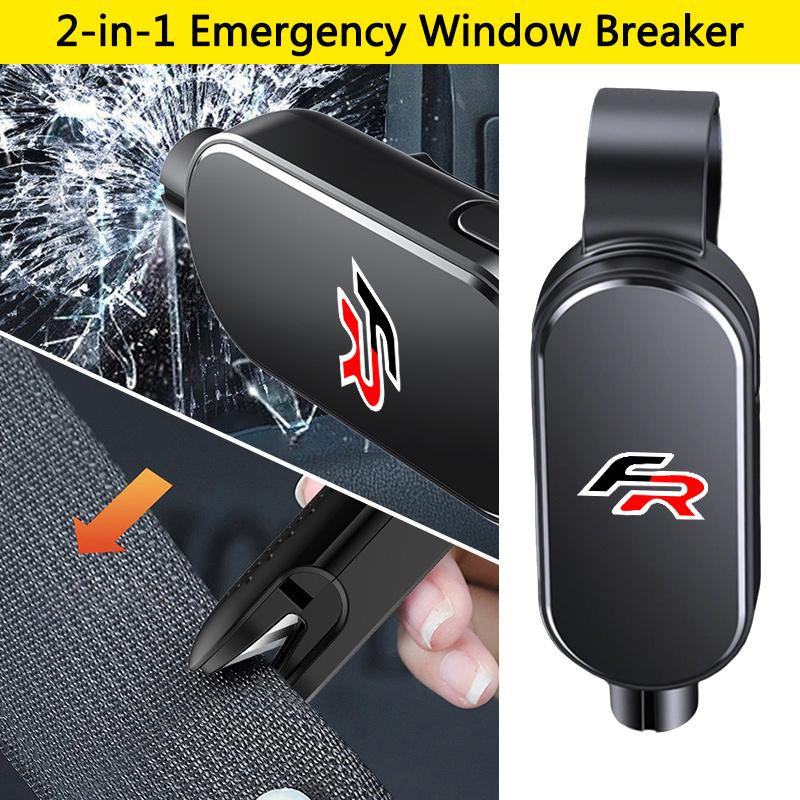 Bzdf9 Car Window Glass Breaker Safety Hammer Seat Belt Cutter For Seat FR Ateca IBIZA Leon Alhambra Arosa Toledo Interior Accessories