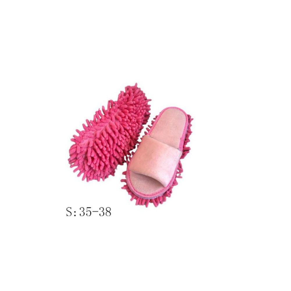 Black/Pink/Cream Cleaning Shoes Plush Clean Slippers Soft Lazy Wiping Slippers  Home