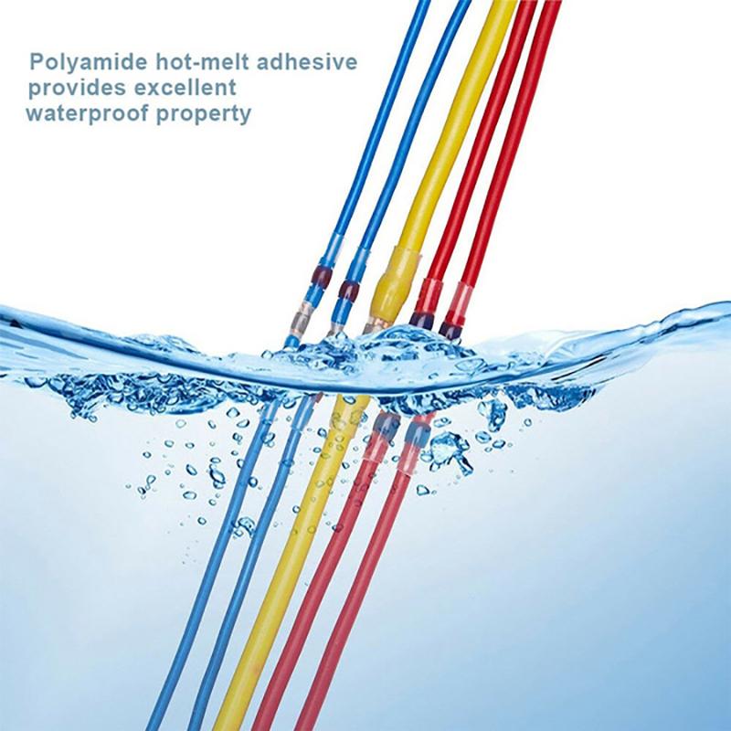 800 ks Sada konektorů pro dráty s pájecím těsněním, teplem smršťovací tupé elektrické drátové svorky