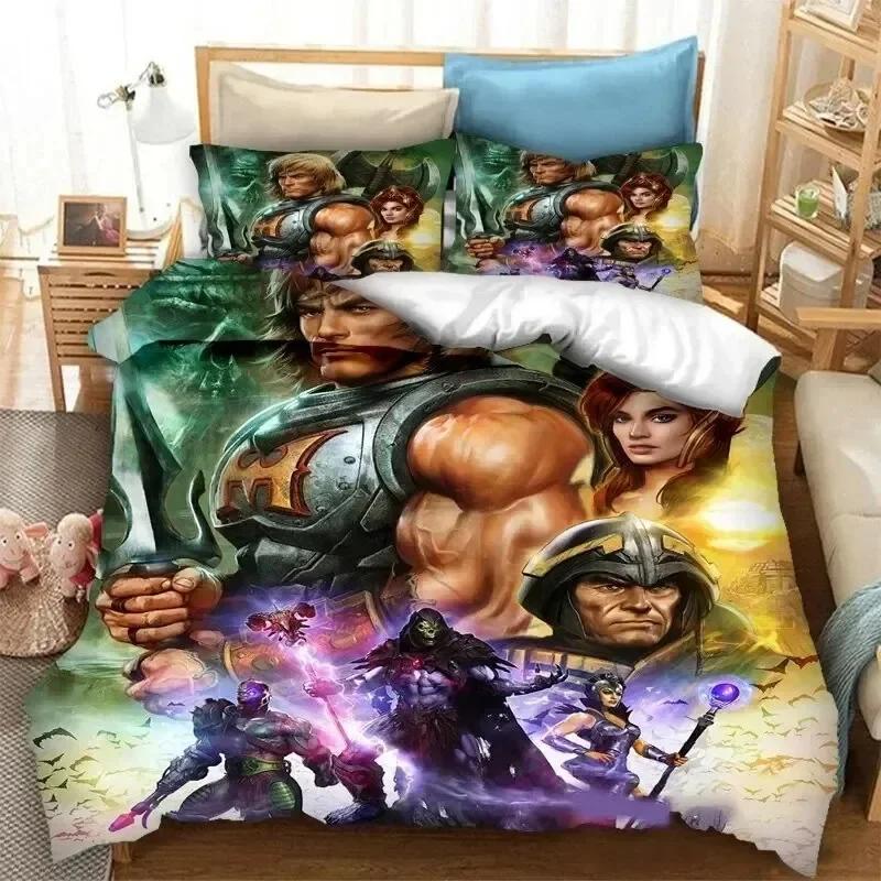 He man The Masters of The Universe Comfortable Duvet Quilt Cover Pillowcase Bedding Set Children Bedroom Decoration Home Textile