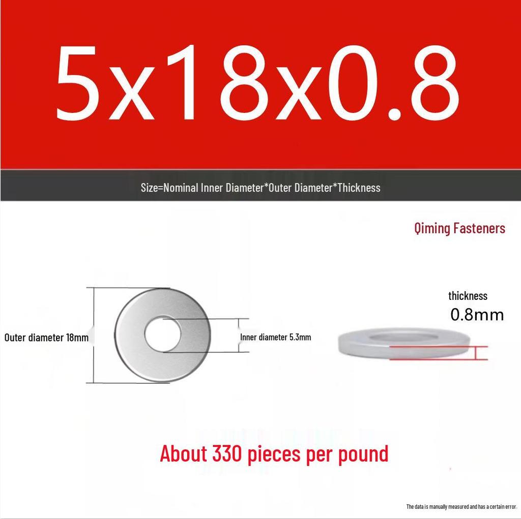 4.8 Grade Galvanized Iron Flat Washer M3-M40 Oversized Metal Screw Gasket Washer