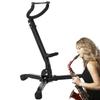 Folding Alto Saxophone Stand - Foldable Tenor Saxophone Stand with Metal Triangular Base for Kids, Birthdays, and Portable Instruments