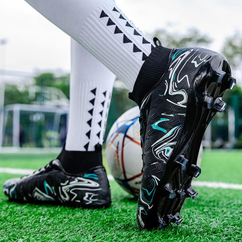 Hip-Top-Fußballschuhe für Herren/Damen AG-Socken mit langen Nägeln, Trainingsschuhe für Kunstrasen-Fußballwettkämpfe für Studenten