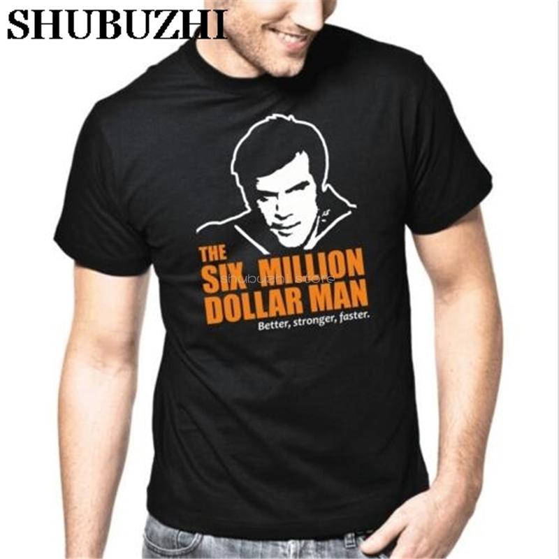 

The Six Million Dollar Man Retro TV SXXL TShirt man tee shirt luxury brand tops cotton tees sbz5263 S