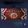 Custom Name,Atlético Madrid Mouse Pad, Large Gaming Desk Mat, Non-slip XXL Mousepad for Laptop & Tablet, Mini PC Playmat with Stitched Edges