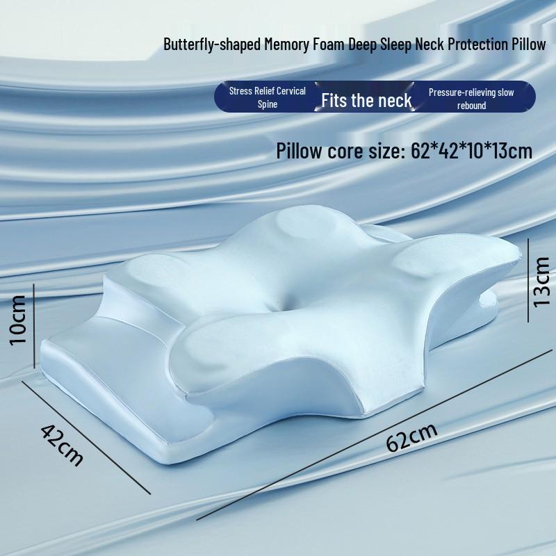 Butterfly Shape Memory Foam Sleep Neck Protection Pillow Core