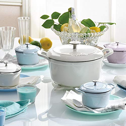 Fissler Karen Cocotte 18cm White Cast Iron Enamel Pot (Official Japanese Product) EMP-C182N001W