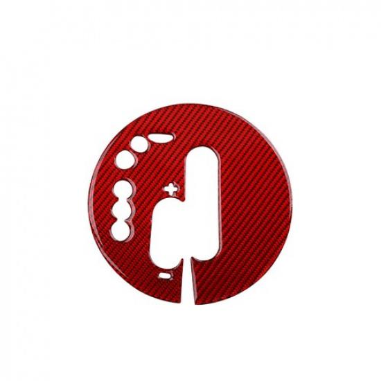 Red Carbon Fiber Center Automatic Gear Shift Panel Cover For Nissan 370Z 09-20