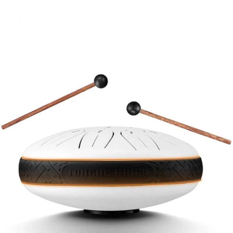 Portable Drum Professional Percussion Instrument 6 Inch 11 Note Meditation Sound Therapy Accessories Tongue Drums