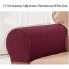 LINGXIYA Set of 2 Sofa Armrest Cover, Soft Stretch Arm Cover for Recliners Sofas Chairs,Couch Furniture Armrest Protector Covers
