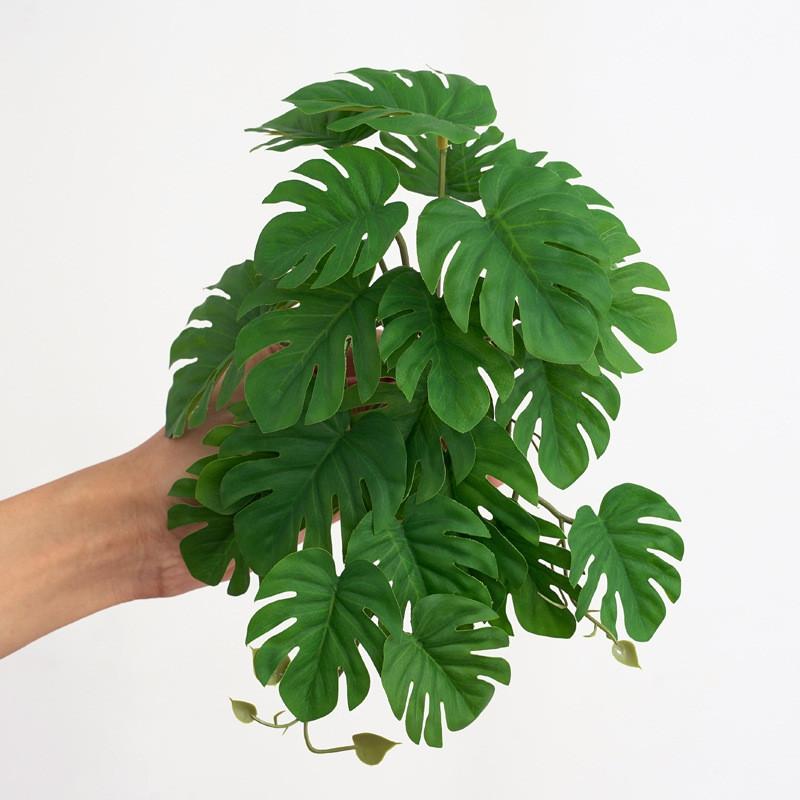 Artificial Monstera Deliciosa Green Plant For Home Decor And Photography Props