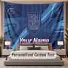 Custom Name Text Tapestry NSW Blues Personalized Polyester Wall Tapestry For Bedroom And Room