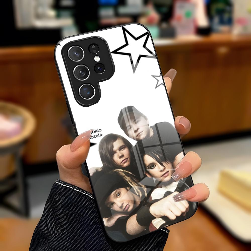 T-Tokio Hotel Band Phone Case For Samsung S26 S25 Plus S20 S20 Plus S22 Ultra S23 FE S21 Plus S21 Ultra Glass Cover