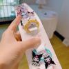 Korean Kuromi Black Hair Clip: Cute Children's Hair Accessories with BB Clip & Rubber Band.