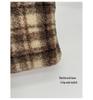 2025 Autumn/Winter Plaid Plush Shoulder Bag: Retro Large Capacity Women's Tote
