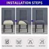 Universal Dining Table Chair Cover High Elastic Chair Dustproof Cover  for Dining Room Home Decor