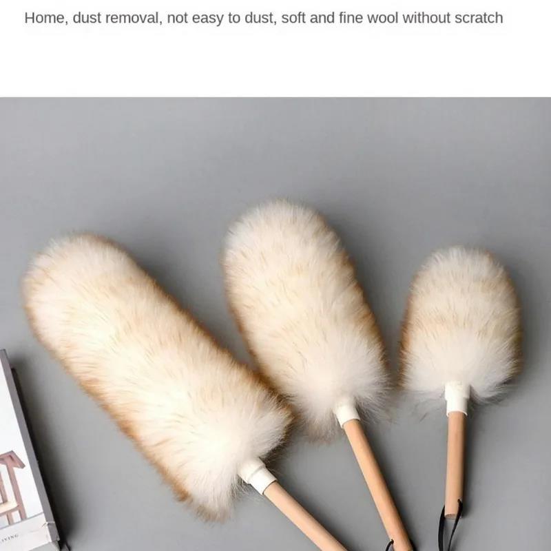 Hot salePractical Wool Duster Household Cleaning Dust Brush Car Sweeping Home Daily Use Washable Clean Houseware Tools
