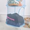 Portable Home Organizer Bag 4 Girds Clothes Storage Basket Folding Basket  Hammock Net Storage Hanging Bag