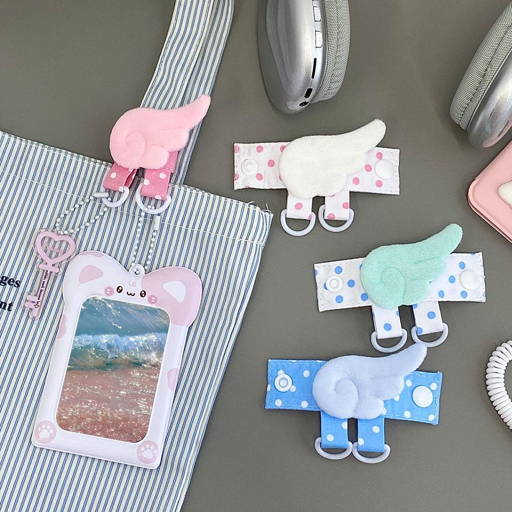 Kawaii Plüsch Flügel Taschengurt Verlängerer Niedlicher Stern Taschengurt Verlängerer Mit Doppelring Tasche Organizer Für Kpop Fotokarten Halter