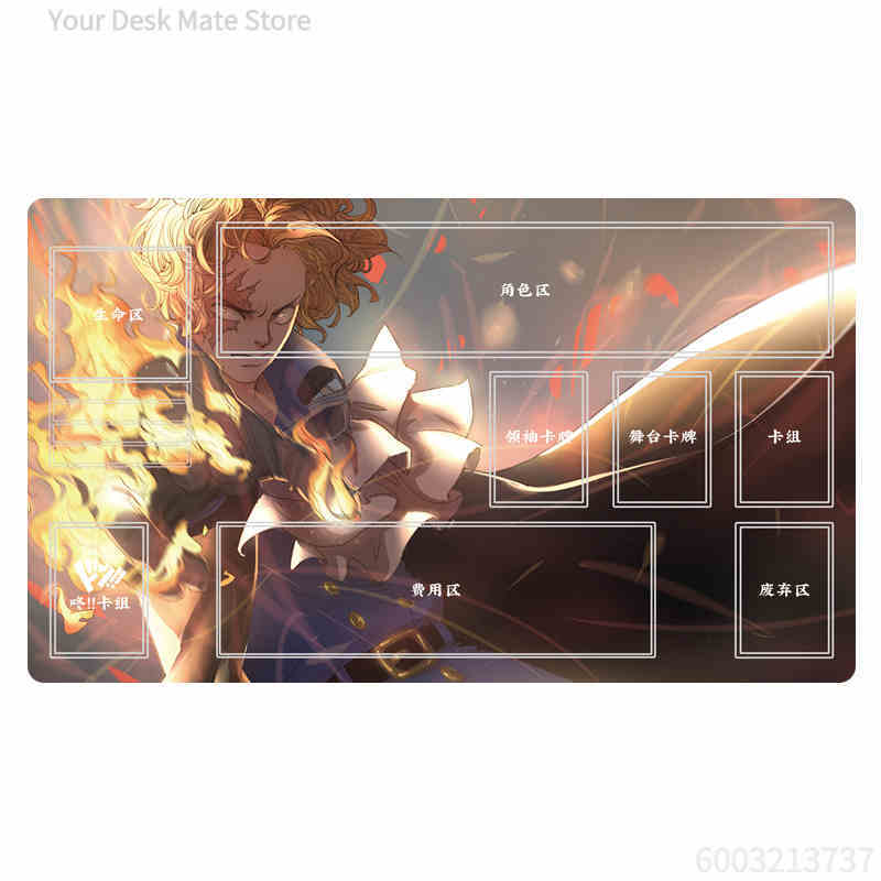 Self Made One Piece Zoro Luffy Board Game Card Mat Sanji Ace OPCG Anime PTCG Battle Table PadAnime Cards Gift