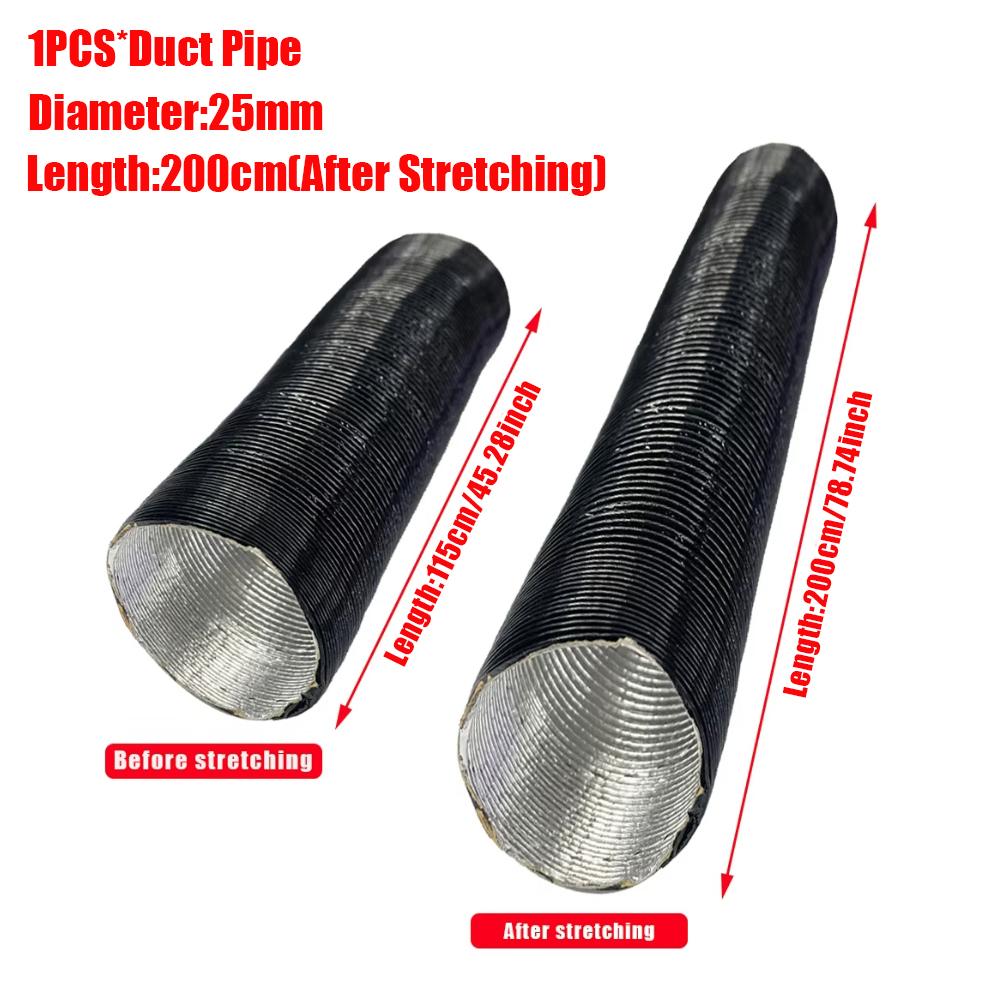 25mm 42mm 60mm 75mm 90mm Diameter Air Diesel Parking Heater Duct Pipe Tube Hose For Webasto Car Camper Caravan High Temp
