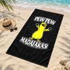 Pewpew Madafakas Microfiber Beach Towel Quick Dry Sand Free Lightweight Beach Towels for Travel Swimming Camping