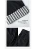 Women's Striped Patchwork Retro Wide-Leg Jeans: Slimming, Elastic Waist, Straight-Leg Pants for Spring