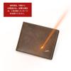 Contact's series all-grain ultra-thin bifold wallet with card slots, slim design for men and women (Coffee)