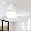 LED Ceiling Fan Light Triple Safety High Fan with DC Quiet Color Temperature Wall Switch Memory Energy Ceiling E26 Suitable for Tatami Stylish Nordic