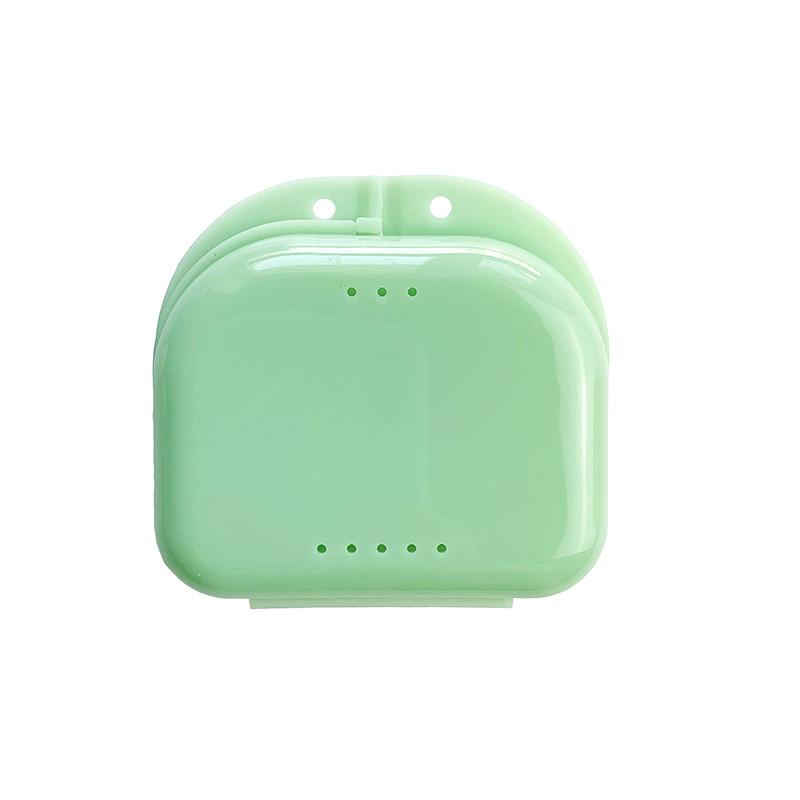 Tooth Retainer Small Hole Tooth Box Braces Container Mouthguard Guard Denture Storage Case Clean Organizer Case
