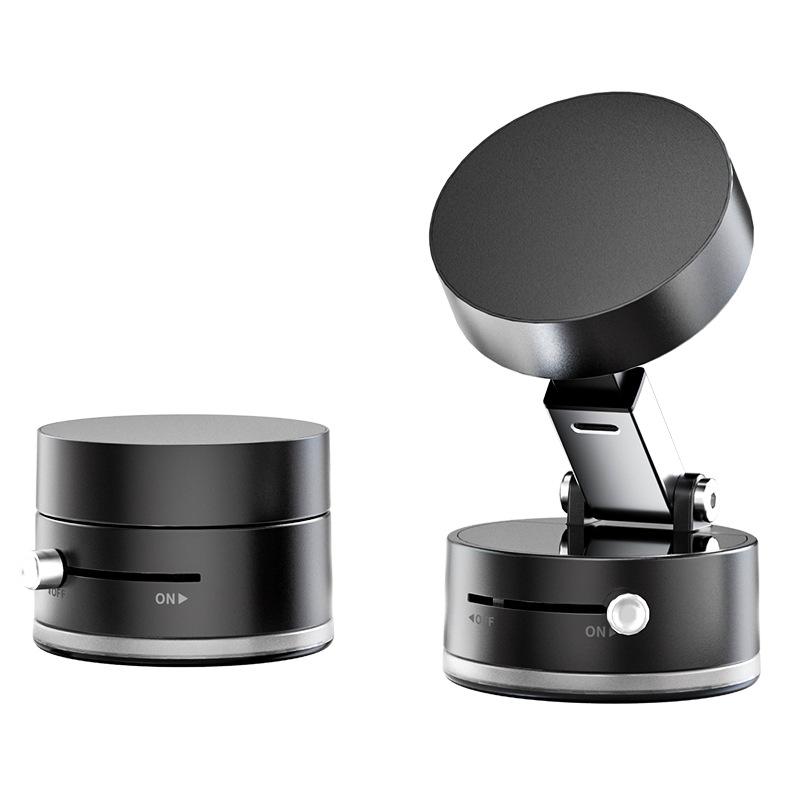Foldable Magnetic Phone Holder with Telescopic Suction Cup for Car & Desktop