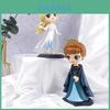 Figura de Ação Elsa Anna 15cm Brinquedo Modelo Topper de Bolo Decoração de Casa Presente de Aniversário