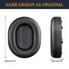 SOULWIT Sheepskin Ear Pads for Sony WH-1000XM5 (WH1000XM5) Headset, Replacement Noise-Isolating Ear Cushions, Thick Headphone Pads, Bright Black