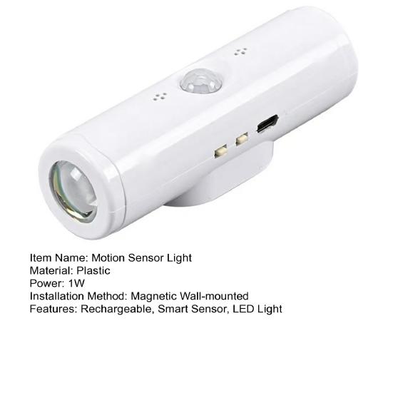 Bewegungssensor-Licht für den Innenbereich, wiederaufladbares, intelligentes Sensor-LED-Licht mit magnetischer Montage für Schlafzimmer, Flur, Treppe, Kinderzimmer