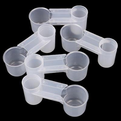5 bucăți de hrănitor de păsări din plastic pentru sticlă de apă transparentă, pentru păsări porumbei