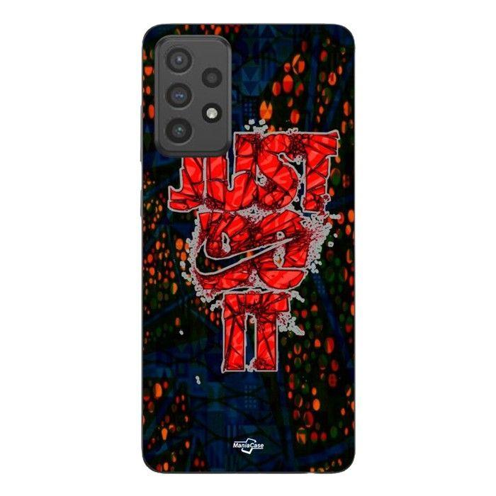 Coque de téléphone - MANIACASE - Samsung Galaxy A53 - Silicone TPU - Souple - Nike just do it rouge