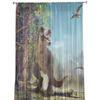 Dinosaur Virgin Forest Sheer Curtains For Living Room Bedroom Tulle Window Drapes For Kitchen Decoration