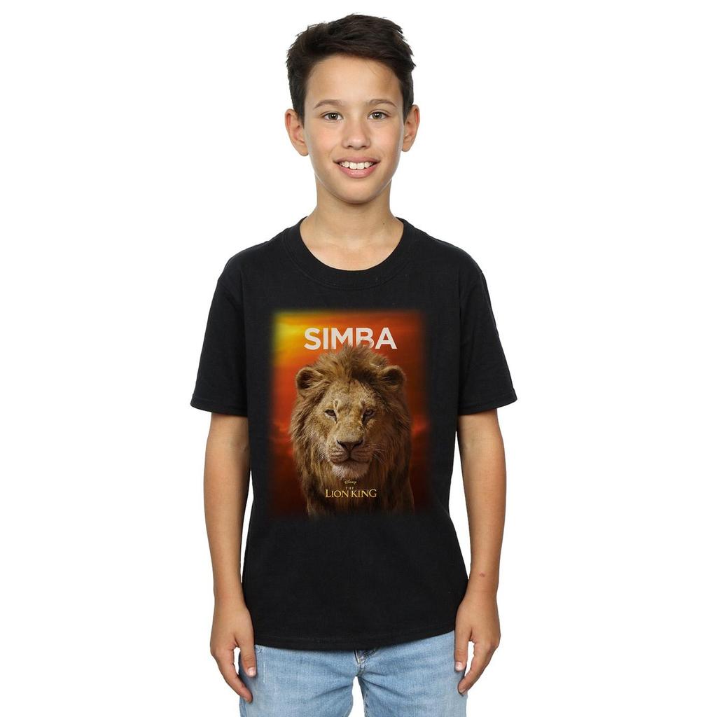 Disney Boys The Lion King Movie Adult Simba Poster T-Shirt