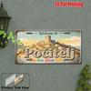 D Flat Pc WELCOME TO POCITELJ Retro Metal Sign Outdoor Wall Art Living Room Decor Study Room Decor Office Wall Decor