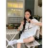 Pure cotton design lazy wind medium and long short-sleeved T-shirt women's summer 2025 new casual loose and thin top