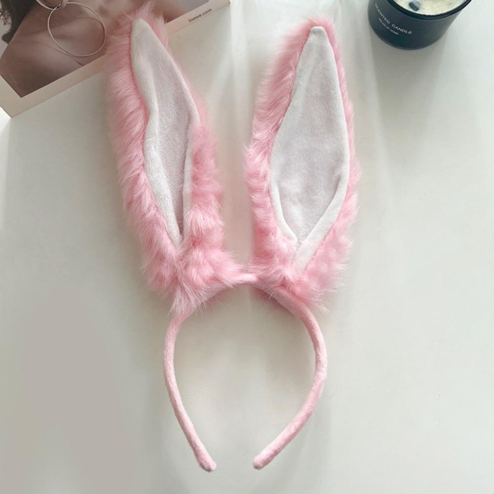 Oversized Rabbit Ears Headband Plush Beast Ears Hair Accessories Rabbit Girl Dress Up Headband Cute Headgear