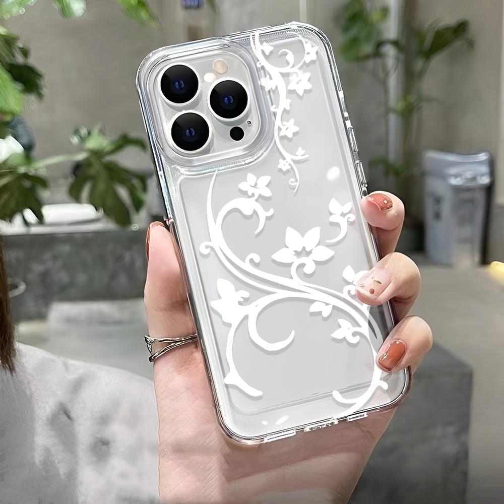 Clear Transparent Phone Case For IPhone 16 14 11 Air 17 15 13 12 Pro Max Plus Soft Protective Comfortable Cover Fashion Funda