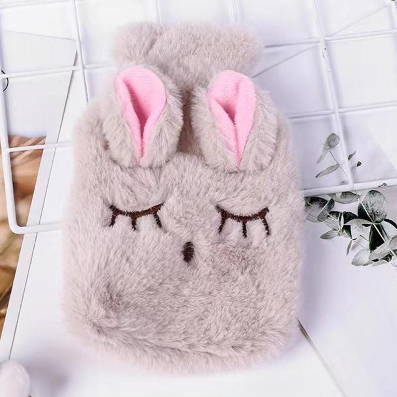 Cute Cartoon Water-Filled Warm Baby Winter Cold Protection Plush Water Bag